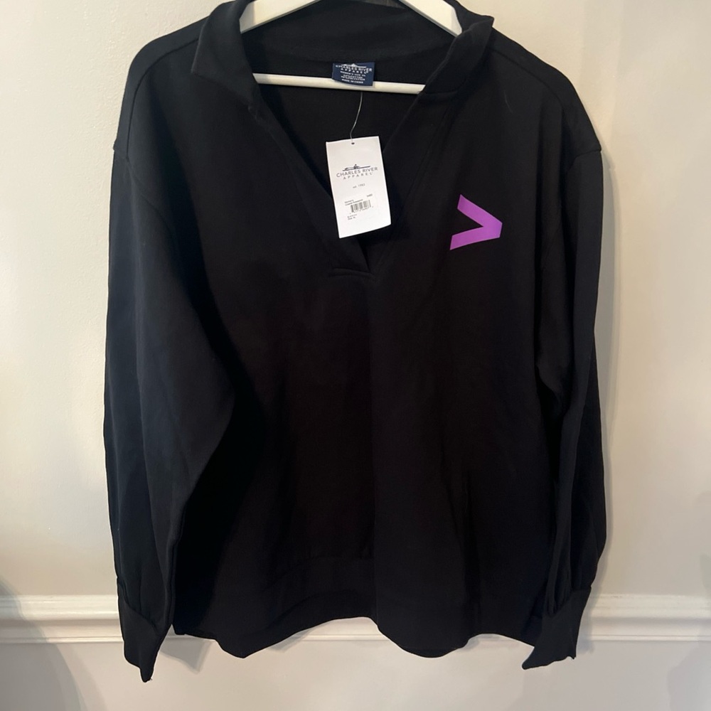 Charles River Apparel Black Coastal Sweatshirt